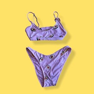 FOREVER 21 Avocado Size S Swim Suit Bikini